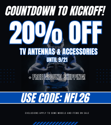 Kickoff Football Season with 20% Off! Use code NFL26 through 9/21 to save.