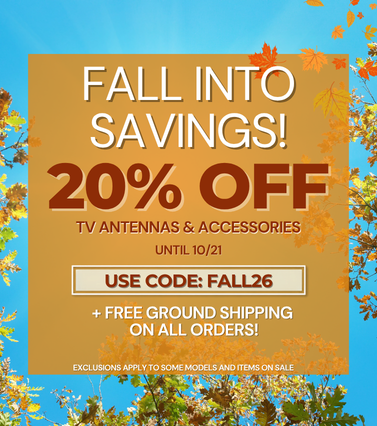 Say Hello to Fall with 20% off plus FREE ground shipping! Use code FALL26 until 10/21 to save.