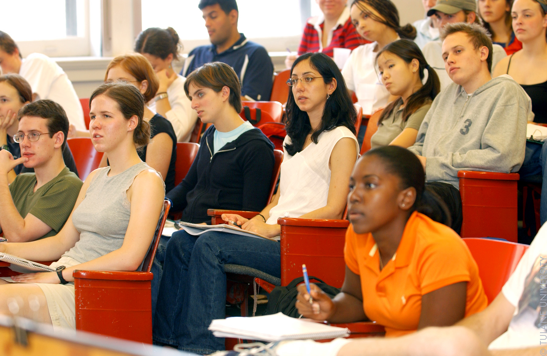 College students sitting in a classroom